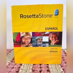Rosetta Stone Espanol Spanish Level 1&2 Software PC/Mac CD ROM Latin